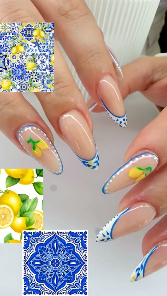 When life gives you lemons… make it luxury nails 🍋💙
La Dolce Vita 💛💙💛💙
#nailsart #aesthetic #nailstagram #nailsinspo #nailinstagram
