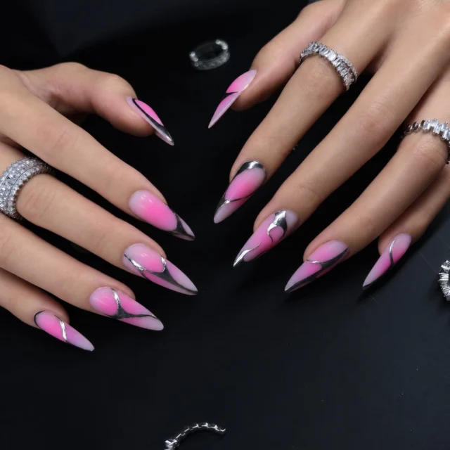 Soft pink, sharp intentions.💗🗡️
#aesthetic #nailinstagram #nailinspo #chromenails #naildesign